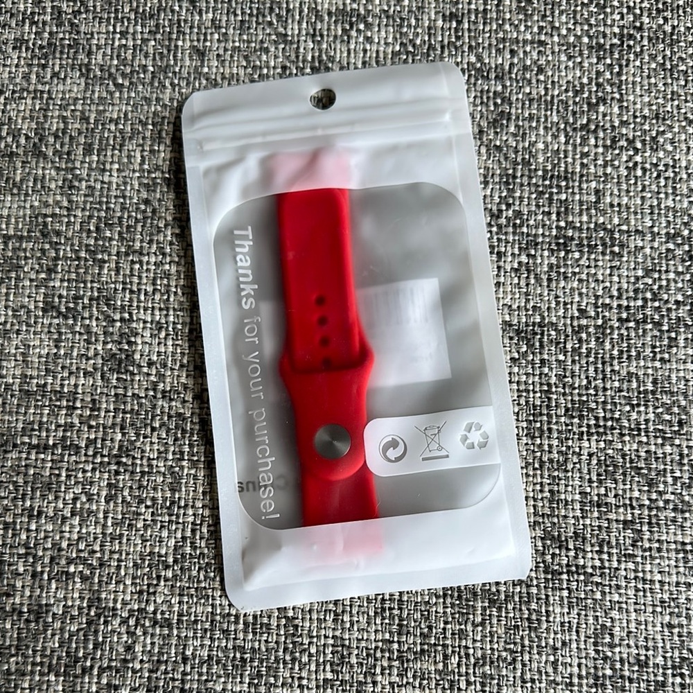 Red Silicone Watch Band - Fitbit Versa2